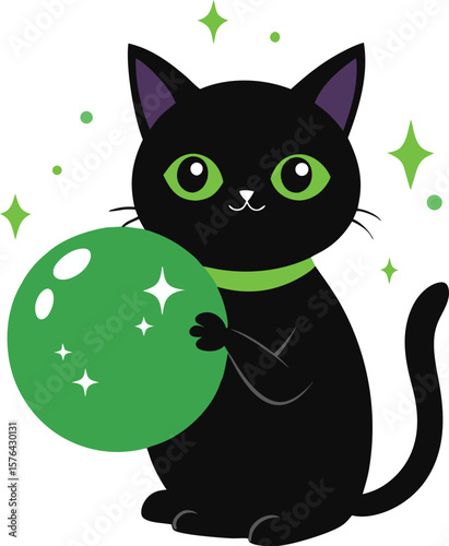 Black Cats Vector Illustration, Halloween Black Cat T-Shirt Design, Black Cat silhouette, black cat - vector , Spooky Black Cat Vector Illustration , black cat paw print clip art, vector style, 