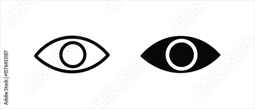 Eye icon set. eyesight symbol , eye, view, vision icons in flat style. Vector illustration .