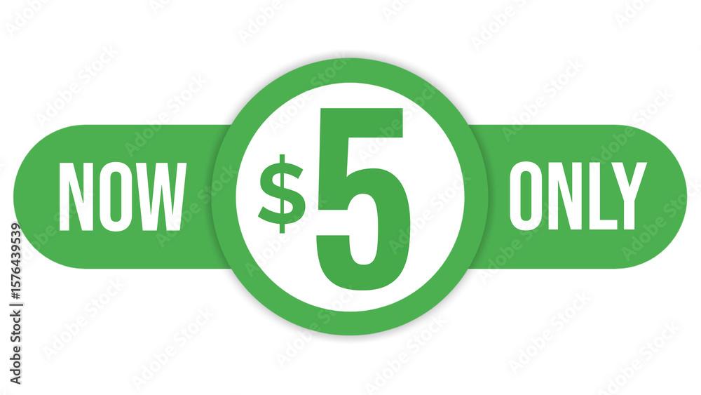 Obraz premium Now $1 $2 $3 $4 $5 $6 $7 $8 $9 $10 $11 $12 $13 $14 $15 $16 $17 $18 $19 $20 only, green badge, png discount