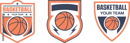 Basketball Team Sport Emblem and Logo Design