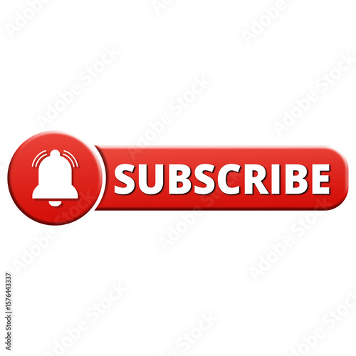 Red subscribe now button 