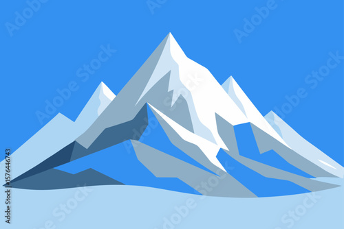  realistic 3d render of snowy alpine wilderness