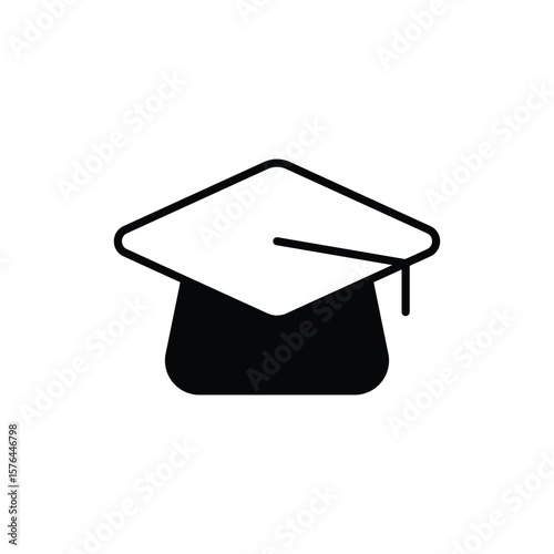 Cap icon vector