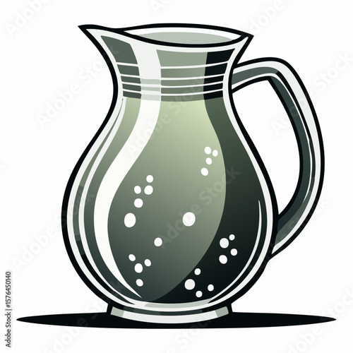 stylized lemonade pitcher icon in gradient fill symbolizing refreshing summer drinks, sunny gatherings, and chilled relaxation

