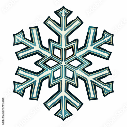 stylized frost pattern icon in embossed effect on 512×512 px artboard symbolizing icy elegance and winter's delicate touch
