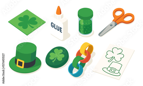Creative st. patrick's day craft icons for diy projects and decor inspiration