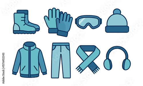 Essential winter gear collection for cold weather fashion and safety