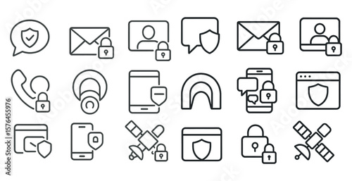 Set of icons for various devices and services, including a phone, a tablet, a computer, a camera, a keyboard, a mouse, a cell phone, a laptop, a tablet, a computer mouse, a keyboard, a computer moni