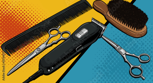 Essential Hair Cutting Tools Combs, Scissors, Clippers, and Brushes