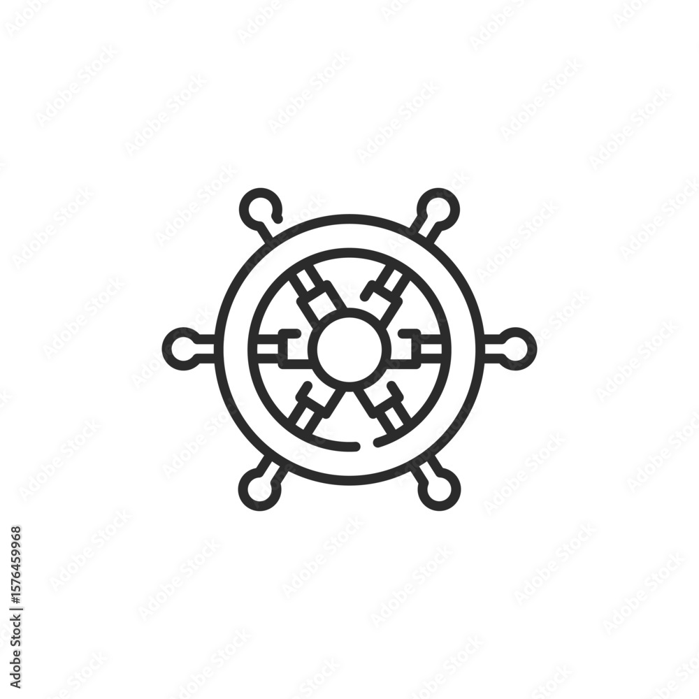 Fototapeta premium Wheel icon. Simple wheel icon for social media, app and web design. Vector illustration