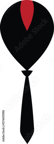 The tie icon necktie and neckcloth symbol flat vector