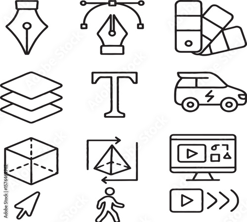 set of vector icons