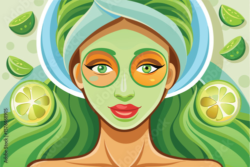 close up of a woman's face with a rejuvenating