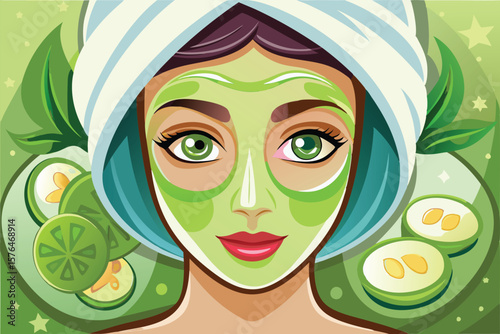 close up of a woman's face with a rejuvenating