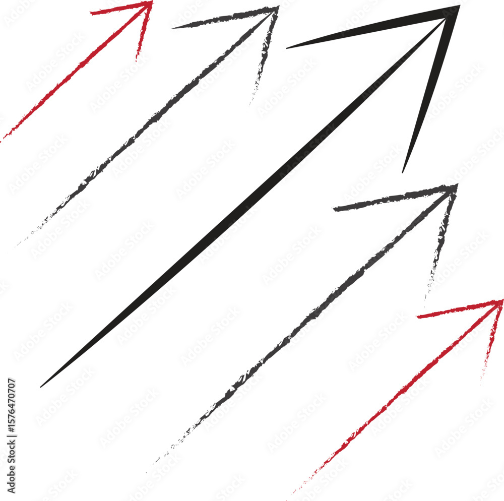 Fototapeta premium vector illustration of an arrow