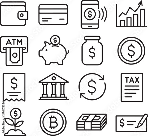 business icons set