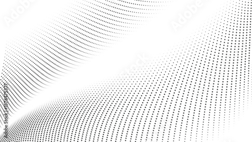 Abstract Grey Dot Wave Pattern Background - Modern Minimalist Design Element for Digital Graphics & Presentations