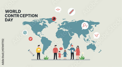 World Contraception Day illustration, Promoting family planning