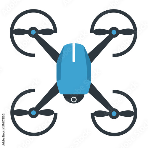 A modern drone vector icon