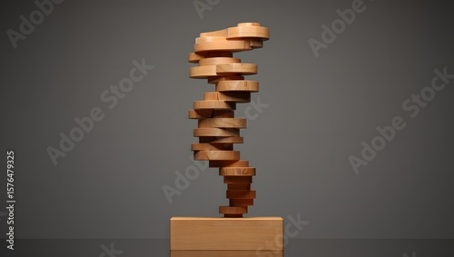 Find wooden sculpture art abstract modern design contemporary unique home decor piece