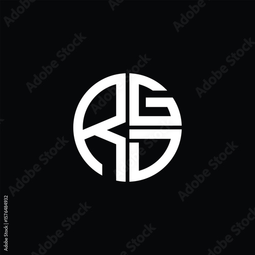 Free Download RGD logo RGD icon RGD monogram RGD letter minimalist Circle flat Unique modern abstract logo design. - GFXLoad