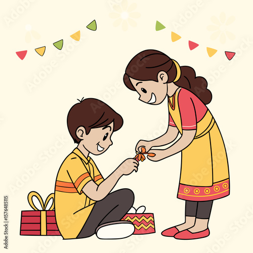 Raksha Bandhan, also known as Rakhi, is a Hindu festival that celebrates the bond between brothers and sisters. It's observed on the full moon day (Purnima) of the Hindu month of Shravana, typically i