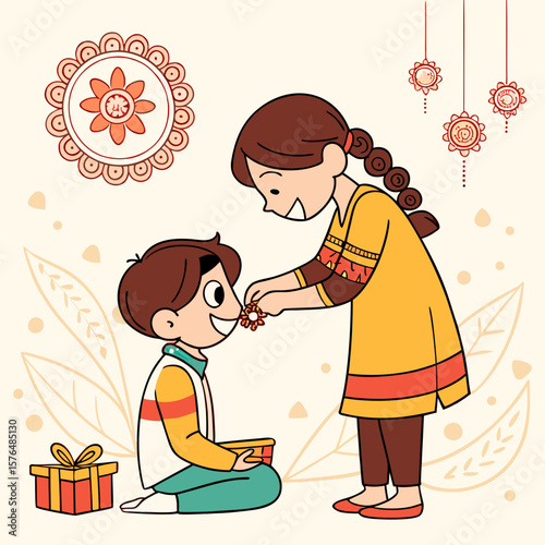 Raksha Bandhan, also known as Rakhi, is a Hindu festival that celebrates the bond between brothers and sisters. It's observed on the full moon day (Purnima) of the Hindu month of Shravana, typically i