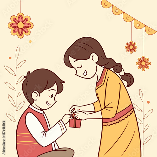Raksha Bandhan, also known as Rakhi, is a Hindu festival that celebrates the bond between brothers and sisters. It's observed on the full moon day (Purnima) of the Hindu month of Shravana, typically i