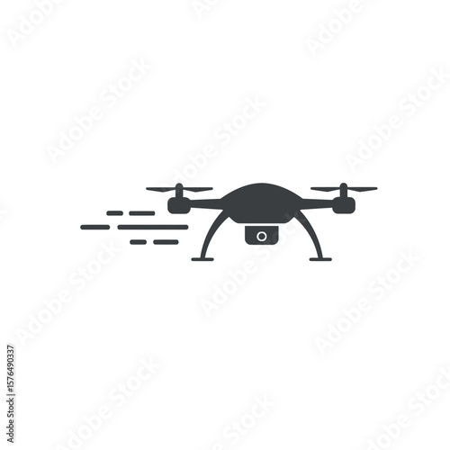 A modern drone vector icon