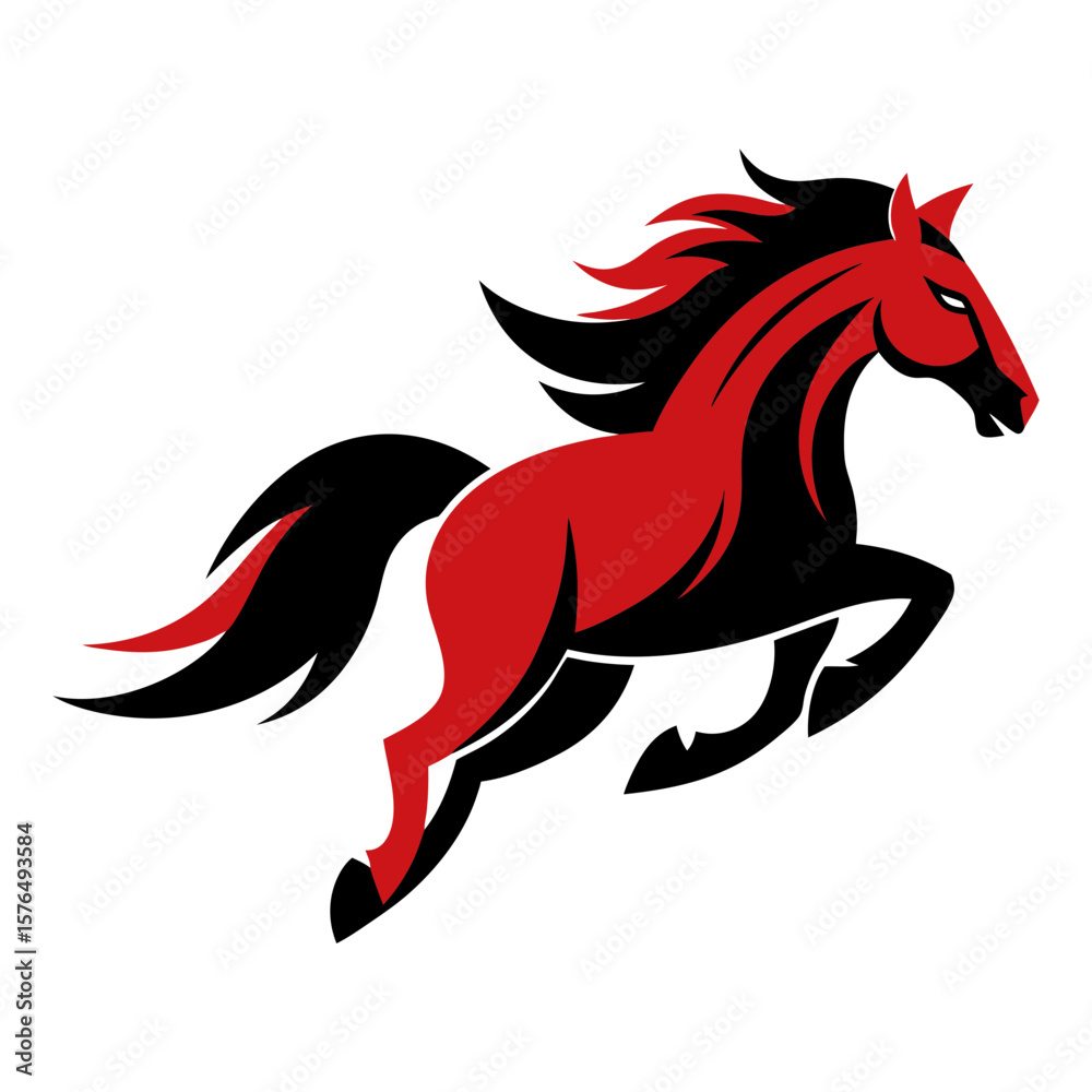 Fototapeta premium horse isolated on white