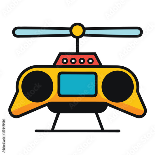cartoon tv set