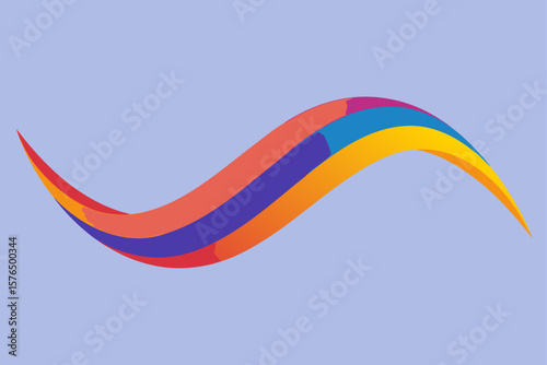 Soft Motion of Curved Ribbon Lines in Multiple Colors