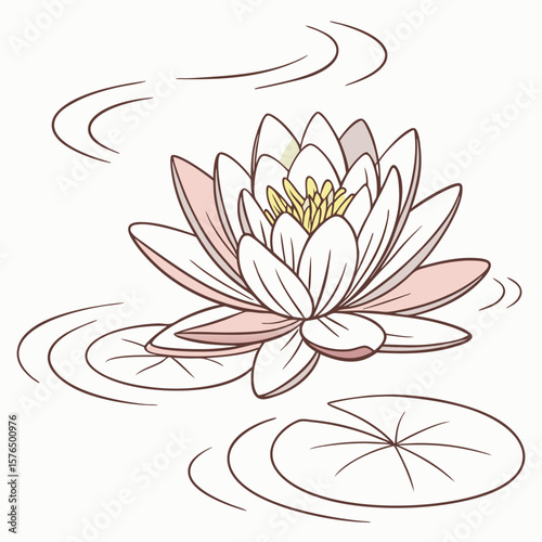 lotus flower vector illustration