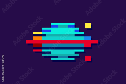 Pixel Distortion and RGB Separation in a Glitch Effect