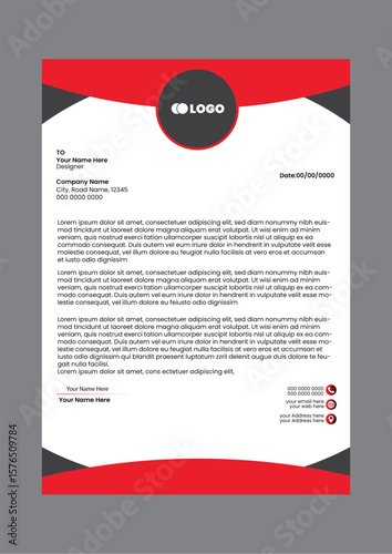 Modern Professional Letterhead Template
