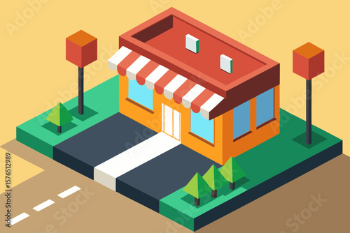 Isometric urban architecture set: modern city buildings, houses, and factories with street and road plans for business and residential real estate design illustration