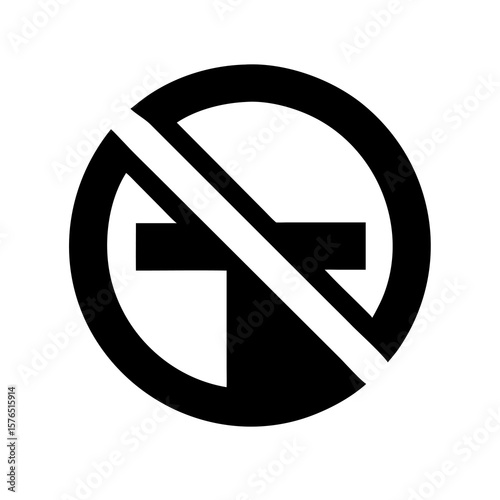Free Download Navigating Restrictions A Bold Black No Entry Sign Against a Transparent Backdrop Symbolizing Prohibition and Limited Access in a Modern Graphic Style - GFXLoad