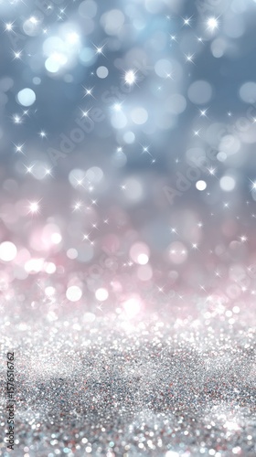 Beautiful Sparkling Bokeh With Light Reflections on a Soft Surface During a C...
