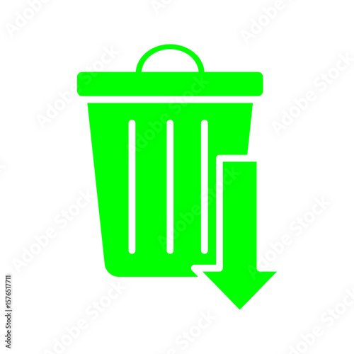 Reduce waste icon, vector pictogram  vector illustration, pictogram isolated on white background. color editable
