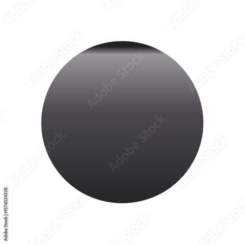 Simple Grayscale Circular Shape with Gradient Effects for Mockups