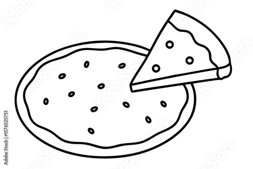 Sweet yellow cheese slice and apple vector cartoon food illustration