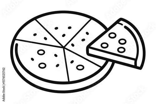 Black and white dice vector art with a sweet watermelon dessert