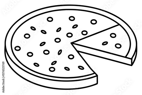 Abstract food vector illustration with cheese slice and orange design elements