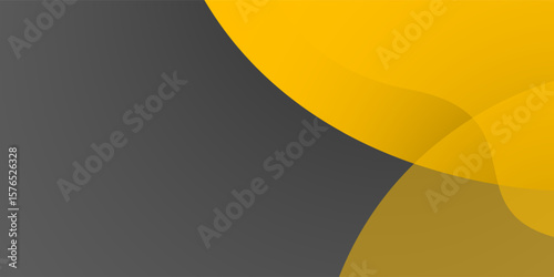 yellow and black shape overlap layer modern abstract background. design artistic