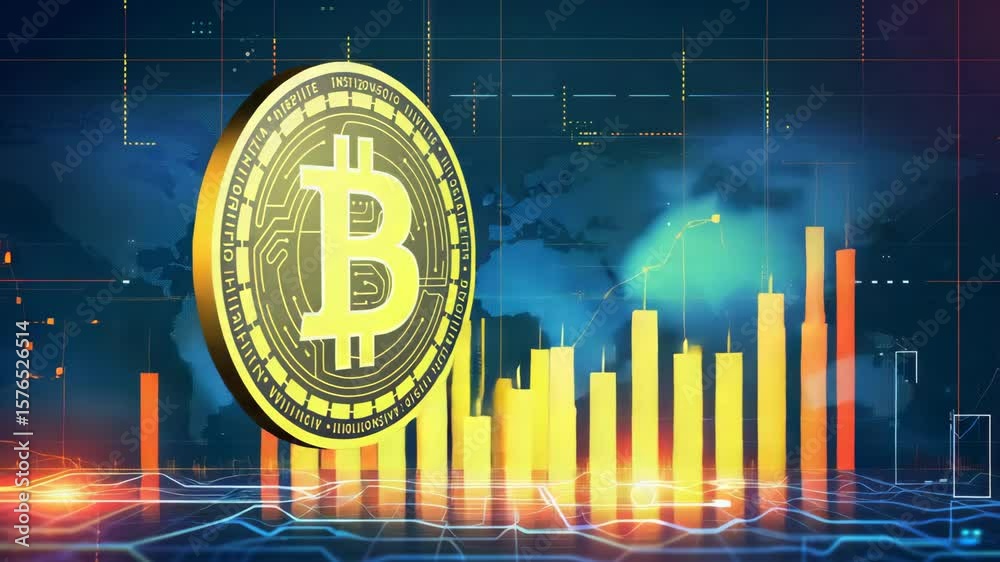 Cryptocurrency market analysis with Bitcoin price trends and data