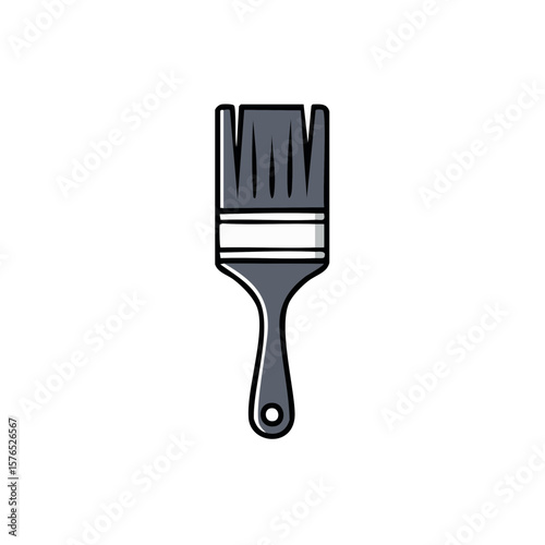 Paint Brush Icon Illustration for Painters Painting Projects and Design Work