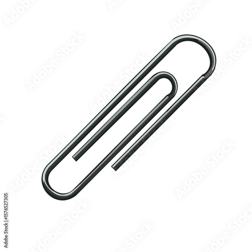 Metal Paper Clip Fastener Holds Pages Together Office Supplies for Work and School