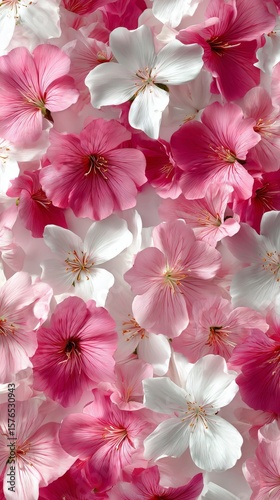 Colorful Floral Arrangement Featuring Pink and White Chrysanthemums on a Ligh...