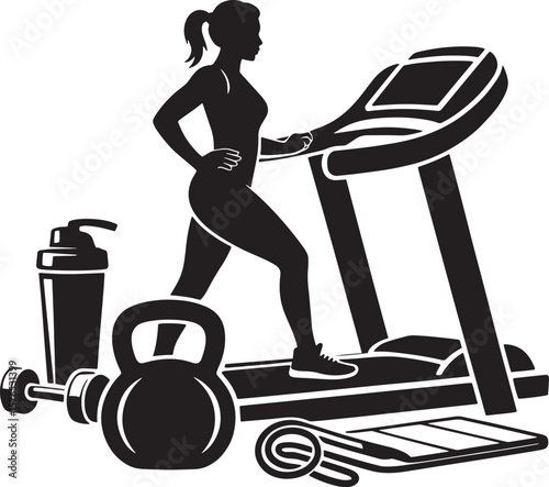 woman exercising with dumbbells