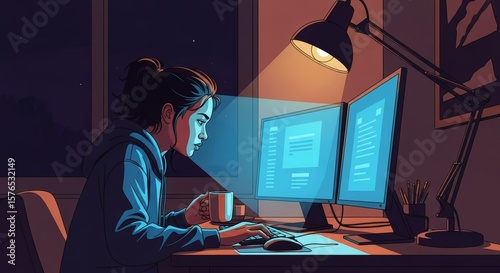 Woman using a smartphone at home to communicate with an AI chatbot for virtual customer service assistance.